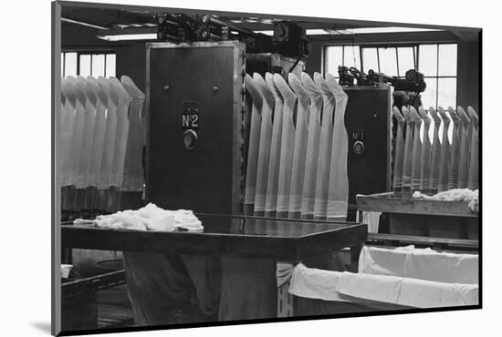 Stockings at a Clothing Factory-null-Mounted Photographic Print