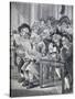 Stockjobbers at the Stock Exchange, Bartholomew Lane, London, C1795-Robert Dighton-Stretched Canvas