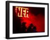 Stockmen Watch the Opening Ceremonies of the National Finals Rodeo-null-Framed Photographic Print