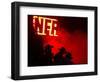 Stockmen Watch the Opening Ceremonies of the National Finals Rodeo-null-Framed Photographic Print