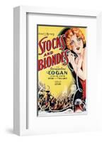 Stocks And Blondes - 1928-null-Framed Giclee Print