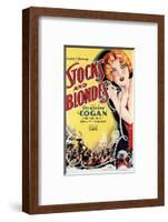 Stocks And Blondes - 1928-null-Framed Giclee Print