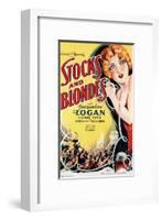 Stocks And Blondes - 1928-null-Framed Giclee Print