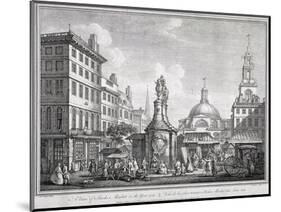 Stocks Market in Poultry, London, C1728-Sutton Nicholls-Mounted Giclee Print