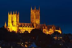 Lincoln Cathedral at Night-Stocksolutions-Photographic Print