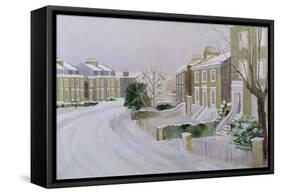 Stockwell under Snow-Sarah Butterfield-Framed Stretched Canvas