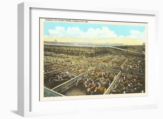 Stockyards, Kansas City, Missouri-null-Framed Art Print