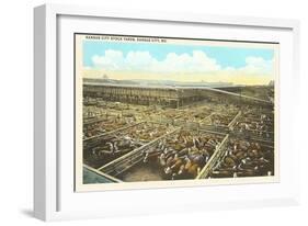 Stockyards, Kansas City, Missouri-null-Framed Art Print