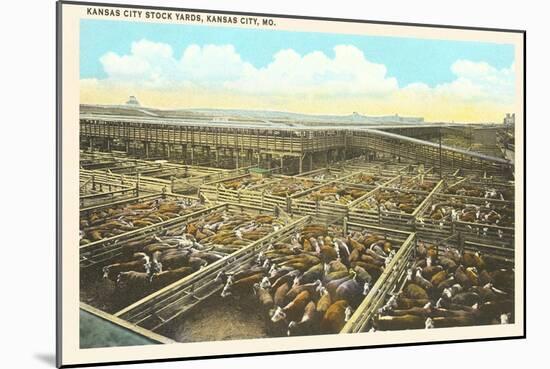 Stockyards, Kansas City, Missouri-null-Mounted Art Print