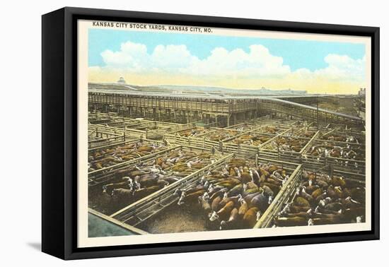 Stockyards, Kansas City, Missouri-null-Framed Stretched Canvas