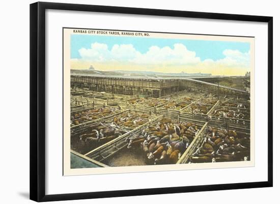 Stockyards, Kansas City, Missouri-null-Framed Art Print