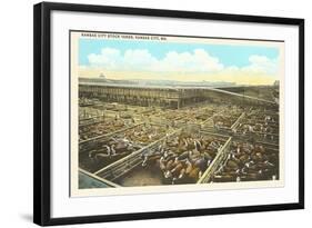 Stockyards, Kansas City, Missouri-null-Framed Art Print