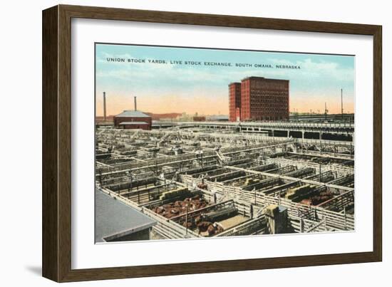 Stockyards, Omaha, Nebraska-null-Framed Art Print
