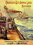 'East Sea Baths Transportation: Szczecin', Poster Advertising the Szczecin Steamship Company, 1908-Stoewer Willy-Mounted Giclee Print