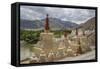 Stok Royal Palace, Stupa near the Palace-Guido Cozzi-Framed Stretched Canvas