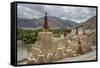 Stok Royal Palace, Stupa near the Palace-Guido Cozzi-Framed Stretched Canvas