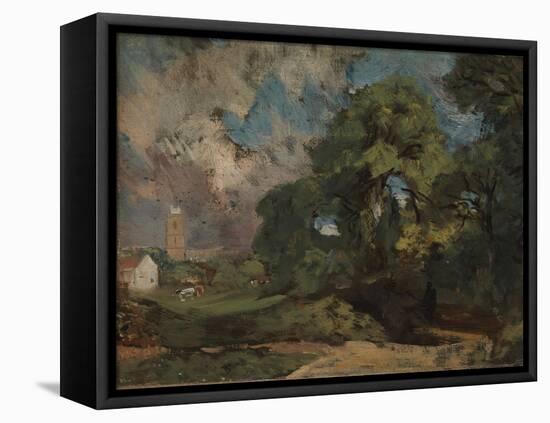Stoke-by-Nayland, c.1810-11-John Constable-Framed Stretched Canvas
