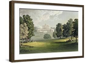 Stoke Park, from Ackermann's "Repository of Arts", Published circa 1826-John Gendall-Framed Giclee Print