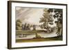 Stoke Place, from Ackermann's 'Repository of Arts', Published C.1826-John Gendall-Framed Giclee Print