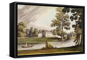 Stoke Place, from Ackermann's 'Repository of Arts', Published C.1826-John Gendall-Framed Stretched Canvas
