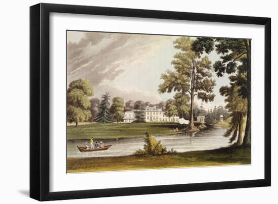 Stoke Place, from Ackermann's 'Repository of Arts', Published C.1826-John Gendall-Framed Premium Giclee Print