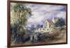 'Stoke Poges Church', Buckinghamshire, 1833-John Constable-Framed Giclee Print