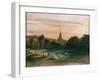 Stoke Poges Church (Oil on Panel) (Recto of 261372)-Thomas Churchyard-Framed Giclee Print