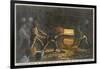 Stokers at Work in the Hold of a Coal-Burning Steamship-Adolf Bock-Framed Art Print