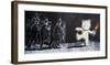 Stokes Croft Road, Bristol (graffiti attributed to Banksy)-null-Framed Giclee Print