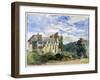 Stokesay Castle and Abbey-David Cox-Framed Giclee Print