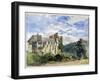 Stokesay Castle and Abbey-David Cox-Framed Giclee Print