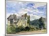 Stokesay Castle and Abbey-David Cox-Mounted Giclee Print