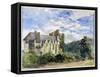 Stokesay Castle and Abbey-David Cox-Framed Stretched Canvas
