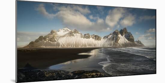 Stokksnes Mountain And Beach-Philippe Manguin-Mounted Photographic Print