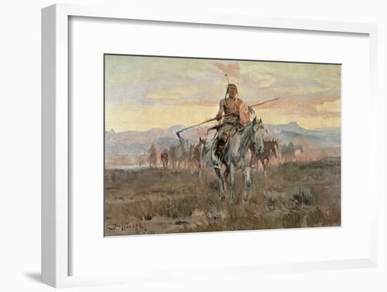 Stolen Horses, 1911-Charles Marion Russell-Framed Giclee Print