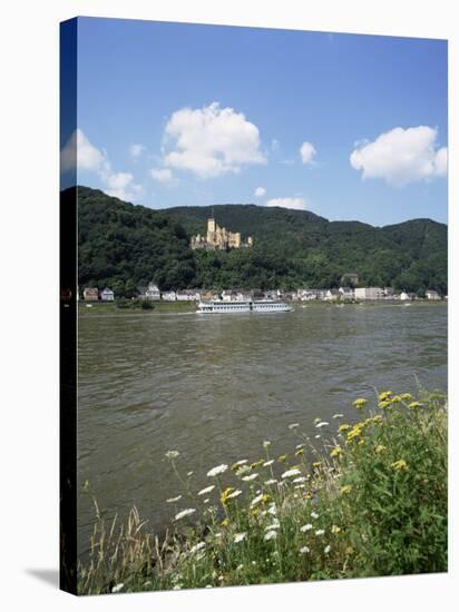 Stolzenfels Castle, Near Koblenz, Rhine Valley, Germany-Hans Peter Merten-Stretched Canvas