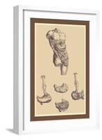 Stomach-Andreas Vesalius-Framed Art Print