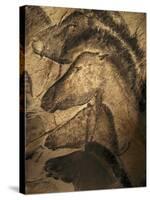 Stone-age Cave Paintings, Chauvet, France-Javier Trueba-Stretched Canvas