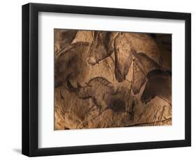 Stone-age Cave Paintings, Chauvet, France-Javier Trueba-Framed Premium Photographic Print