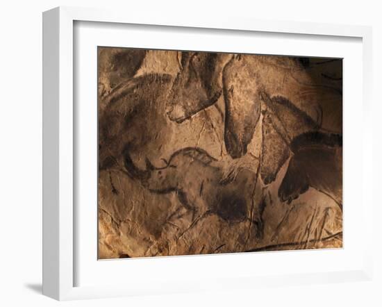 Stone-age Cave Paintings, Chauvet, France-Javier Trueba-Framed Premium Photographic Print