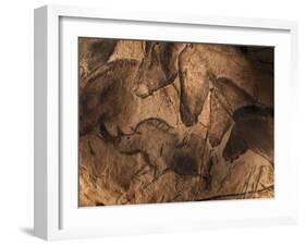 Stone-age Cave Paintings, Chauvet, France-Javier Trueba-Framed Premium Photographic Print