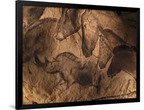 Stone-age Cave Paintings, Chauvet, France-Javier Trueba-Framed Photographic Print