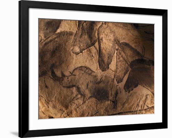 Stone-age Cave Paintings, Chauvet, France-Javier Trueba-Framed Photographic Print