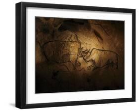 Stone-age Cave Paintings, Chauvet, France-Javier Trueba-Framed Photographic Print