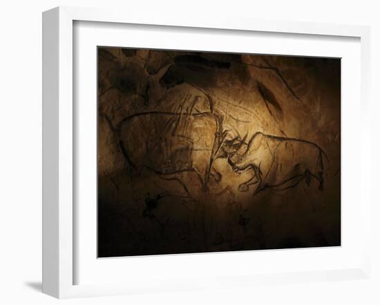 Stone-age Cave Paintings, Chauvet, France-Javier Trueba-Framed Photographic Print