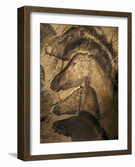 Stone-age Cave Paintings, Chauvet, France-Javier Trueba-Framed Photographic Print