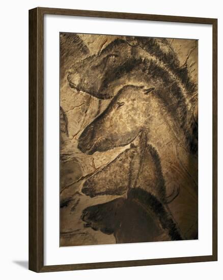 Stone-age Cave Paintings, Chauvet, France-Javier Trueba-Framed Photographic Print