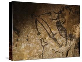 Stone-age Cave Paintings, Lascaux, France-Javier Trueba-Stretched Canvas