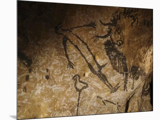 Stone-age Cave Paintings, Lascaux, France-Javier Trueba-Mounted Photographic Print