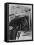 Stone Age Eviction, Aldin-Cecil Aldin-Framed Stretched Canvas